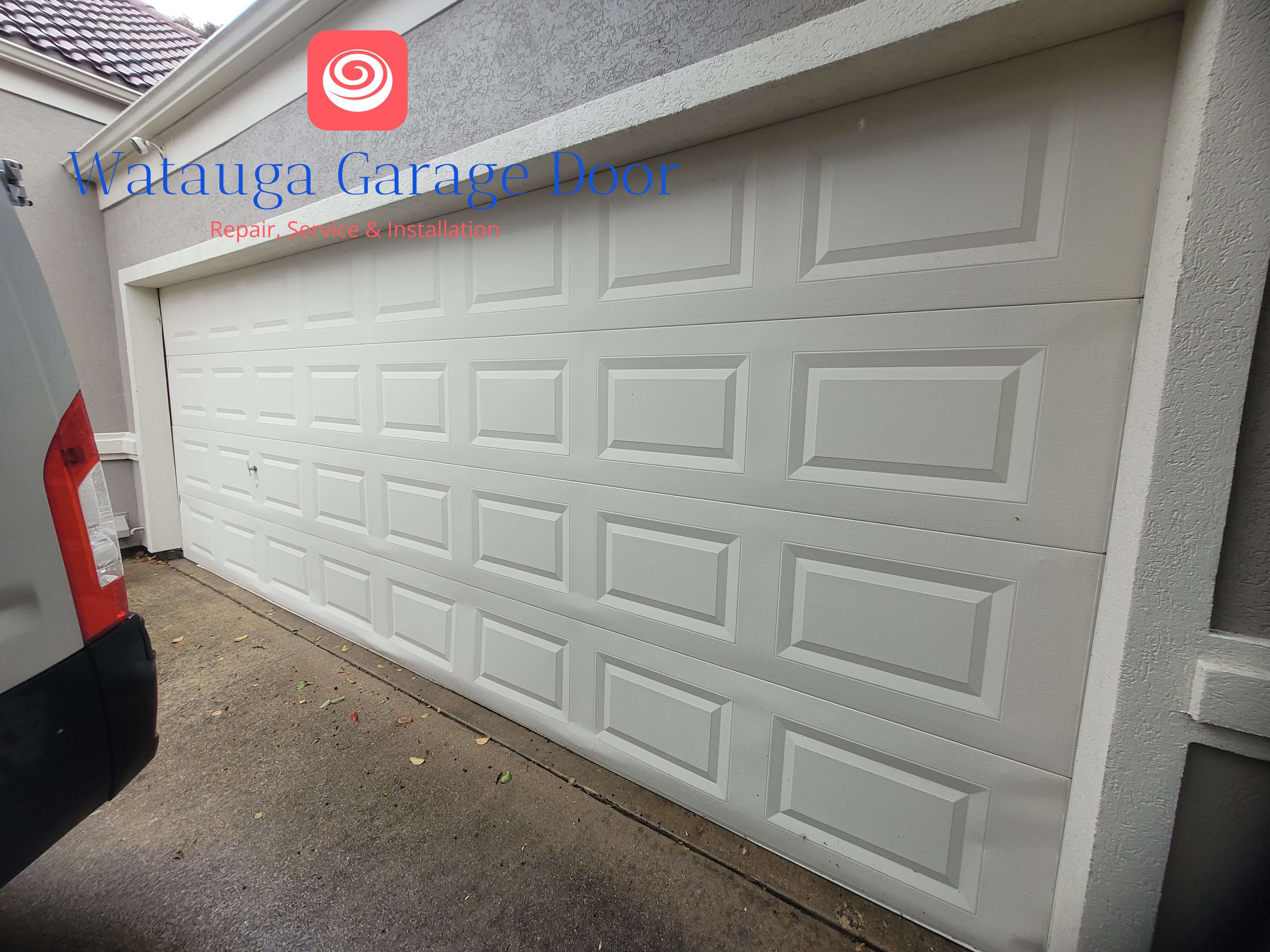 new-short-panel-almond-garage-door-install